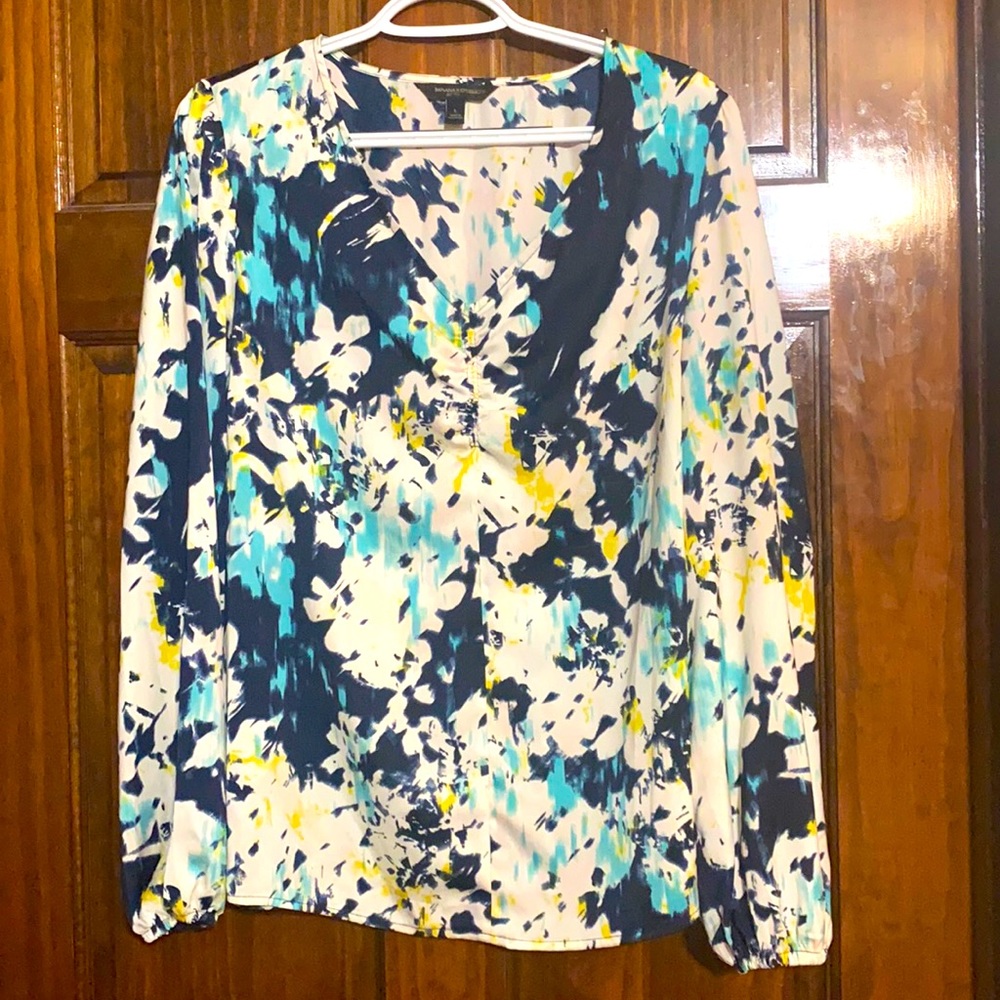 Banana Republic Watercolor Shirt Size Large Blouse
